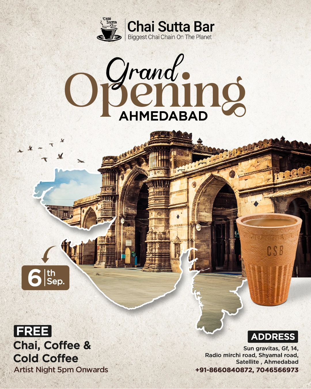 ahmedabad grand opening poster